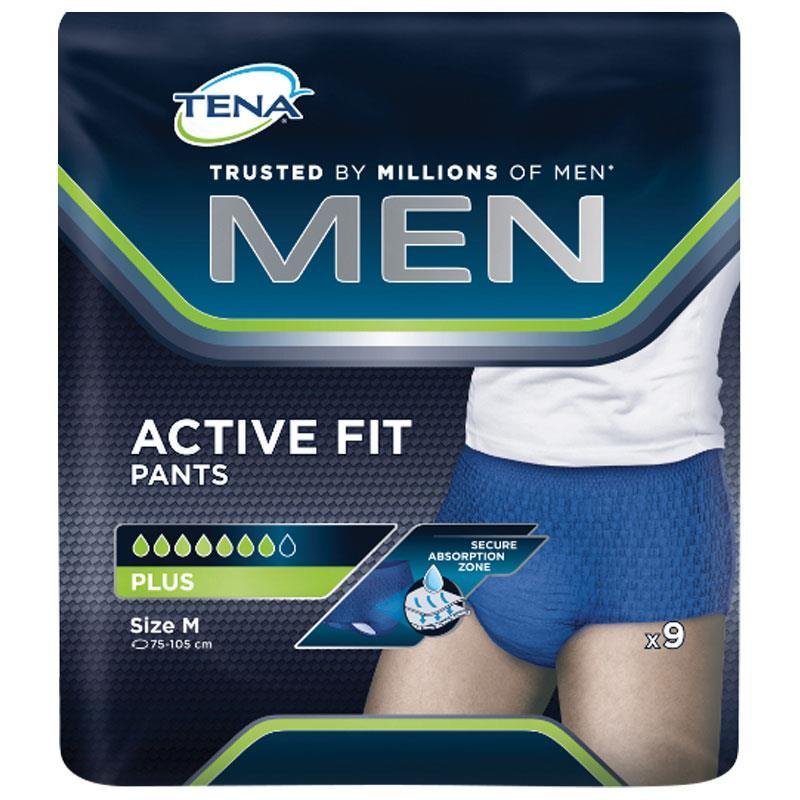 Tena Men Active Fit Pants Plus Medium – Australia Health Warehouse