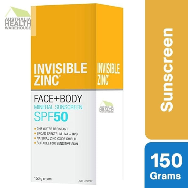 [Expiry: 09/2024] Invisible Zinc SPF 50+ Face and Body 150g