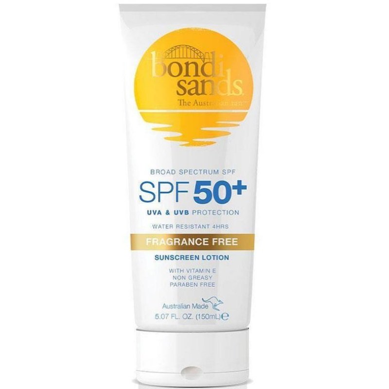[Expiry: 09/2026] Bondi Sands SPF 50+ Sunscreen Lotion Fragrance-Free 150mL