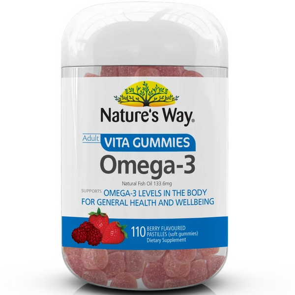 [Expiry: 03/2025] Nature’s Way Adult Vita Gummies Omega-3 110 Gummies