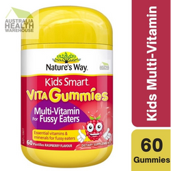 Nature's Way Kids Smart Vita Gummies Multi-Vitamin for Fussy Eaters 60 Gummies March 2024