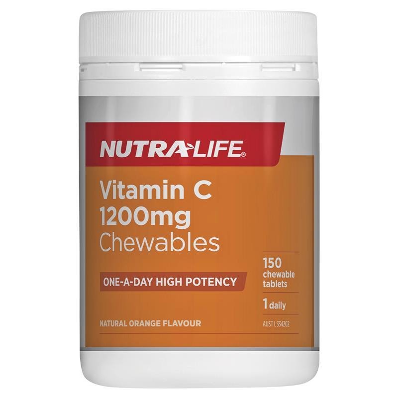Nutra-Life Vitamin C 1200mg 150 Chewable Tablets