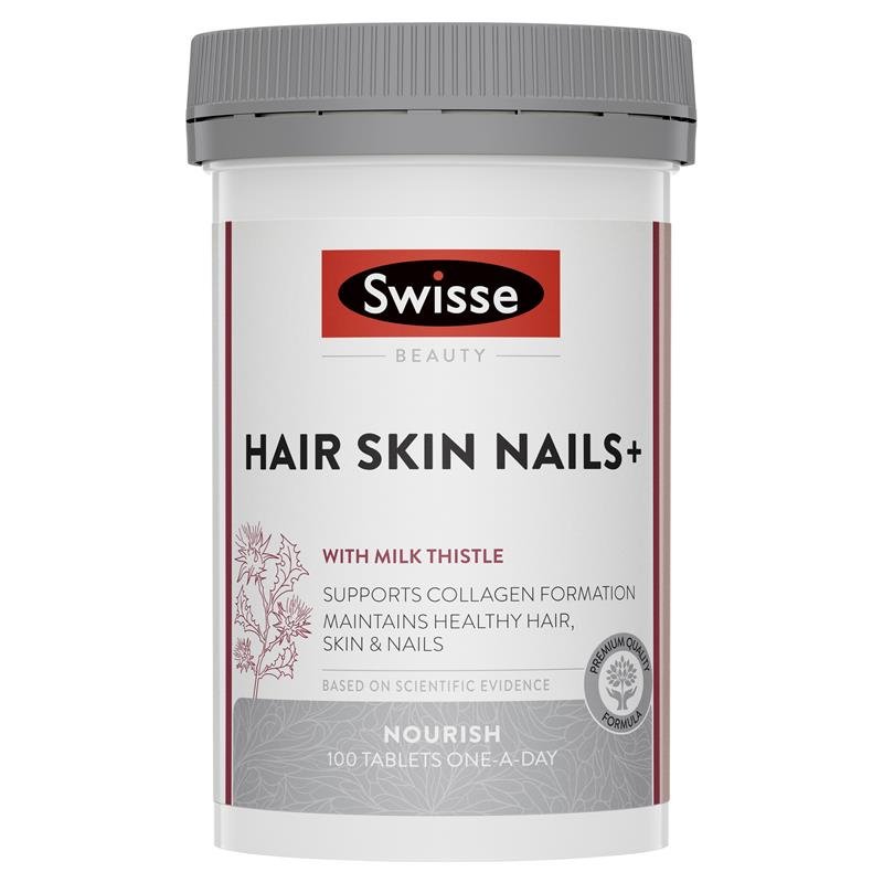 Swisse Beauty Hair Skin Nails+ 100 Tablets February 2025