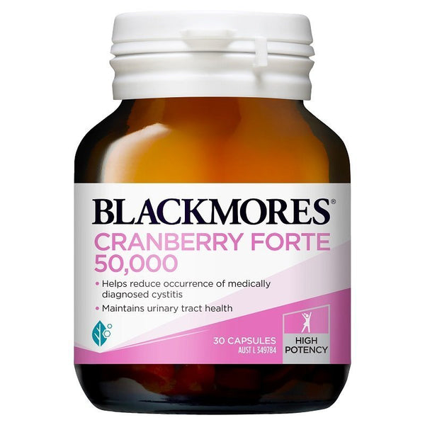 Blackmores Cranberry Forte 50000mg 30 Capsules September 2024