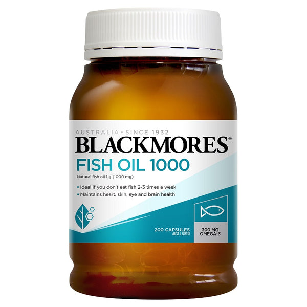 [Expiry: 01/2027] Blackmores Fish Oil 1000mg 200 Capsules