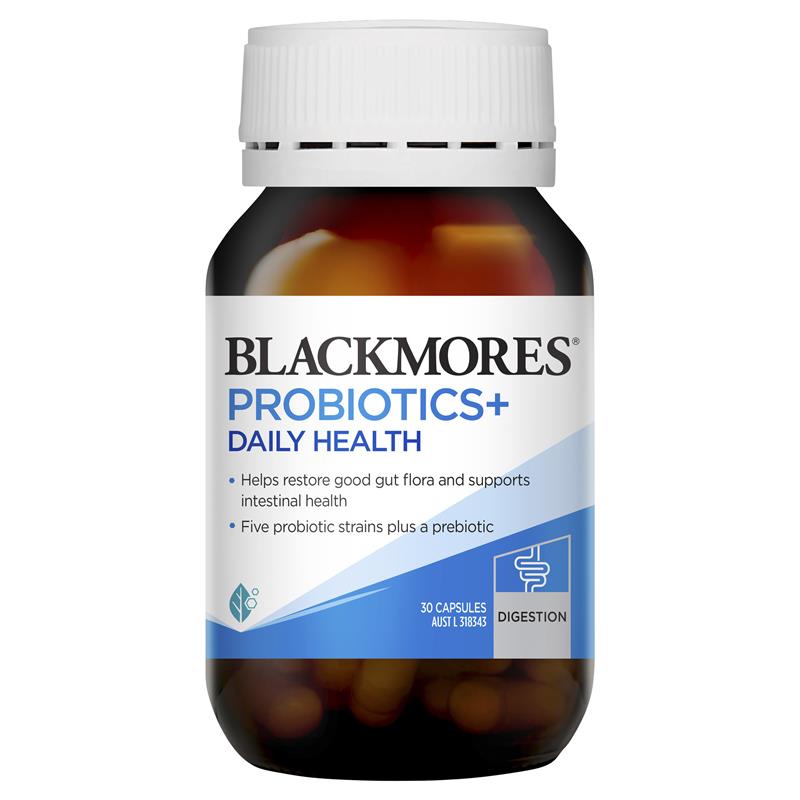 Blackmores Probiotics+ Daily Health 30 Capsules August 2024