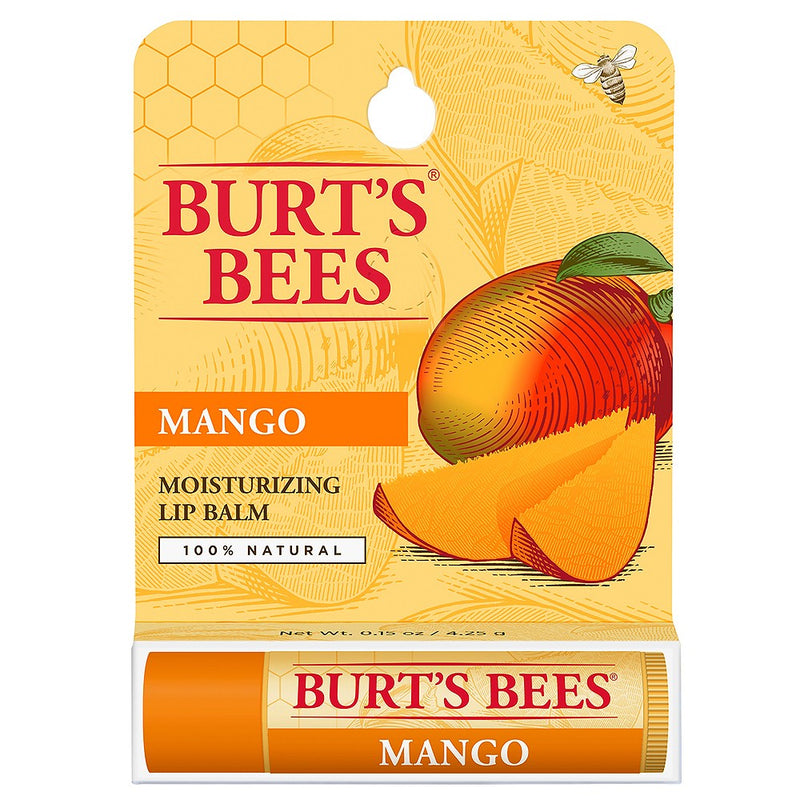 Burt's Bees Moisturising Mango Lip Balm 4.25g (2pcs)