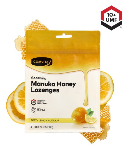 Comvita Manuka Honey Lozenges with Propolis Lemon & Honey 40 Lozenges May 2027