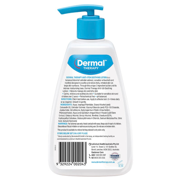 Dermal Therapy Anti-itch Soothing Lotion 250mL (Pump)