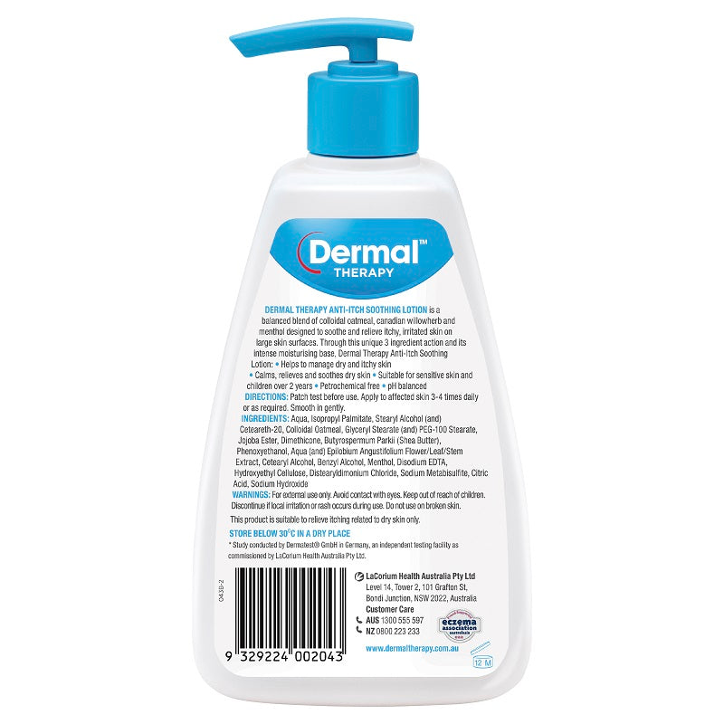 Dermal Therapy Anti-itch Soothing Lotion 250mL (Pump)