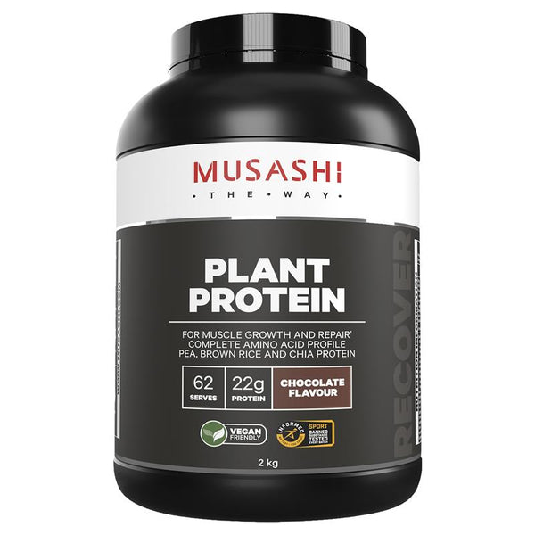 Musashi Plant Protein Chocolate 2kg May 2025