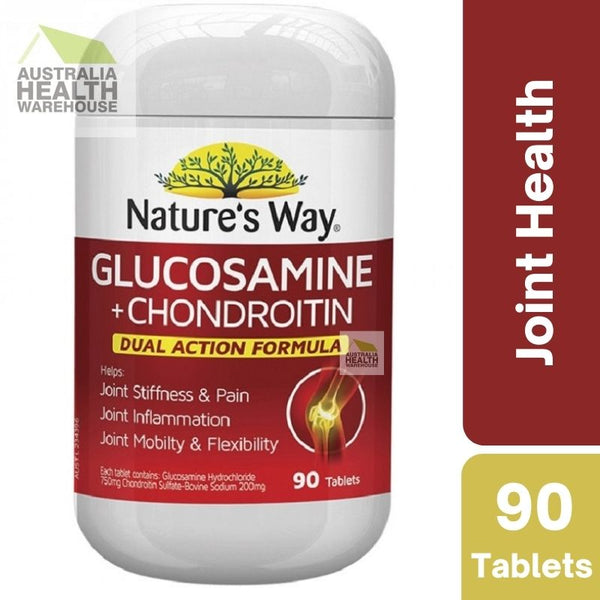 [Expiry: 06/2025] Nature’s Way Glucosamine + Chondroitin 90 Tablets
