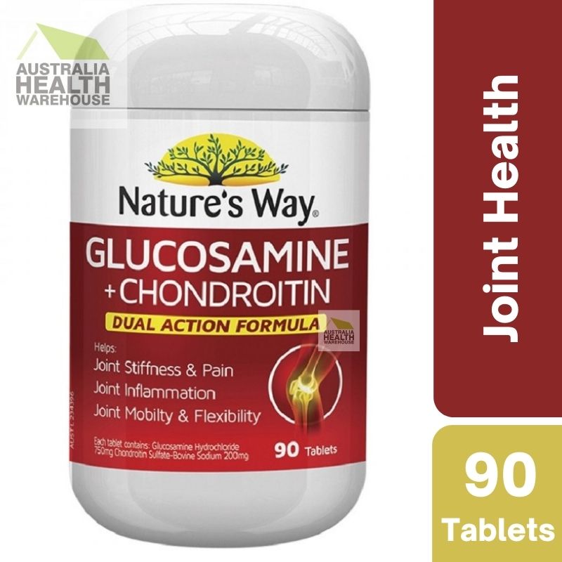 Nature’s Way Glucosamine + Chondroitin 90 Tablets March 2025