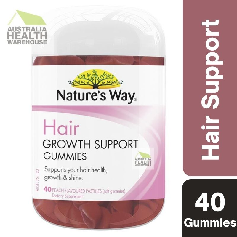 [Expiry: 09/2024} Nature's Way Hair Growth Support 40 Gummies