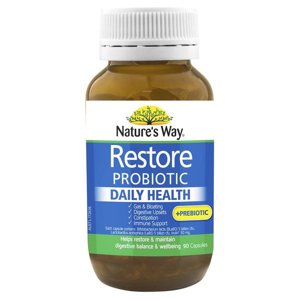 [Expiry: 10/2025] Nature's Way Restore Probiotic Daily Health 90 Capsules