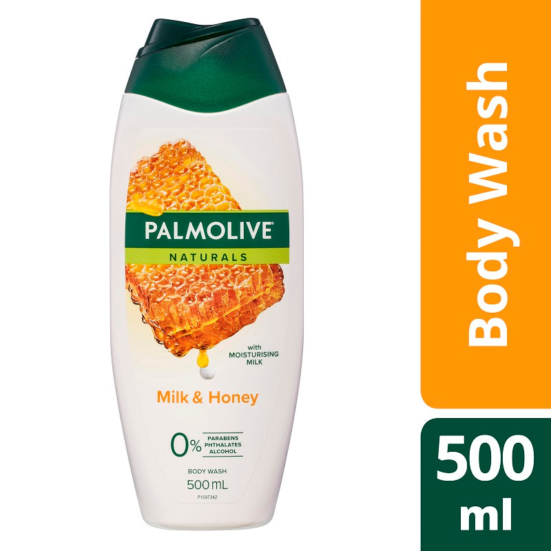 Palmolive Naturals Milk & Honey Body Wash 500mL