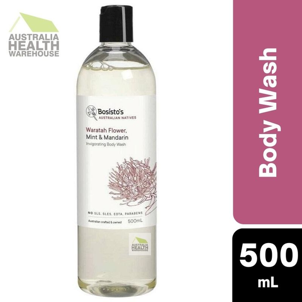 Bosisto's Waratah Flower, Mint & Mandarin Body Wash 500mL