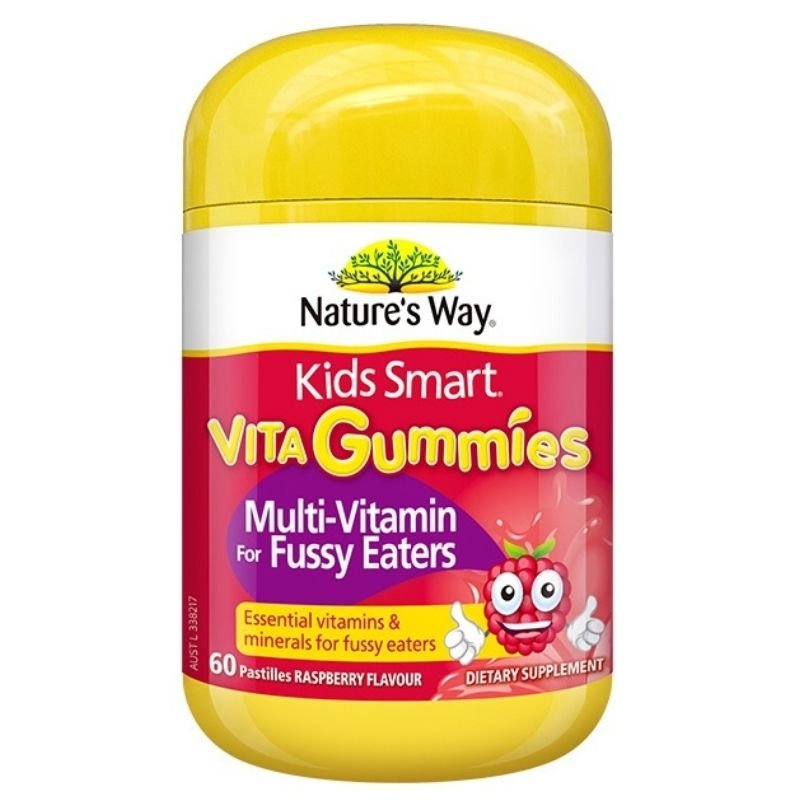 Nature's Way Kids Smart Vita Gummies Multi-Vitamin for Fussy Eaters 60 Gummies March 2024