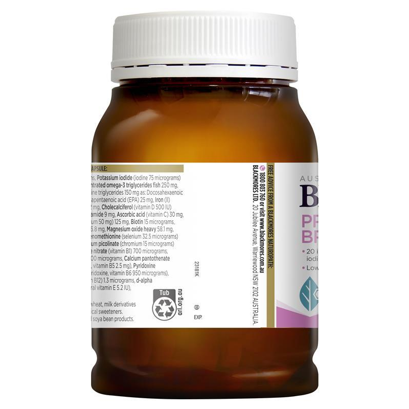 Blackmores Pregnancy and Breastfeeding Gold 180 Capsules March 2025