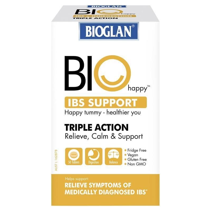 [Expiry: 08/2025] Bioglan Biohappy IBS Support 50 Tablets