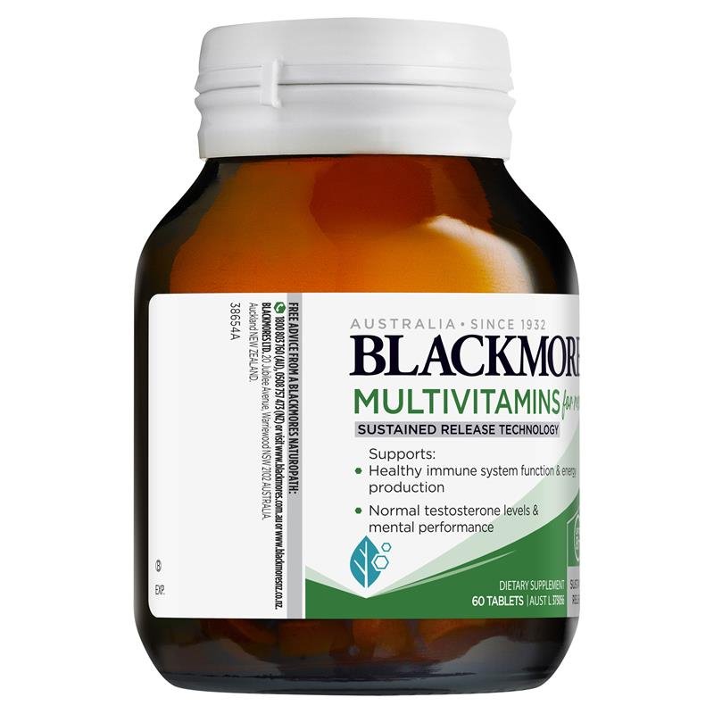 [Expiry: 11/2024] Blackmores Multivitamins for Men Sustained Release 60 Tablets
