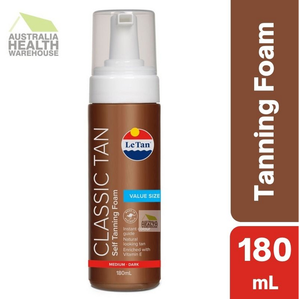 Le Tan Classic Tan Self Tanning Foam Medium - Dark 180mL