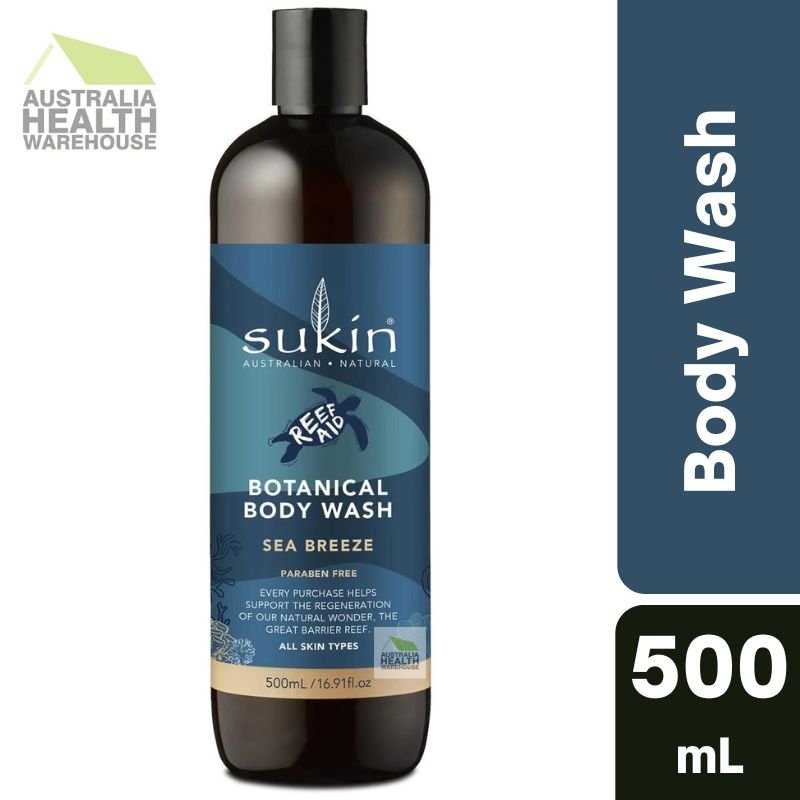 Sukin Reef Aid Botanical Body Wash Sea Breeze 500mL