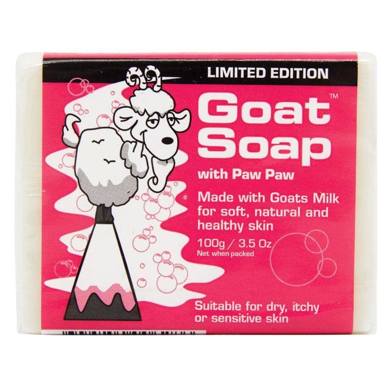 Goat Soap with Paw Paw Value Pack (4 x 100g Soap Bars) Limited Edition