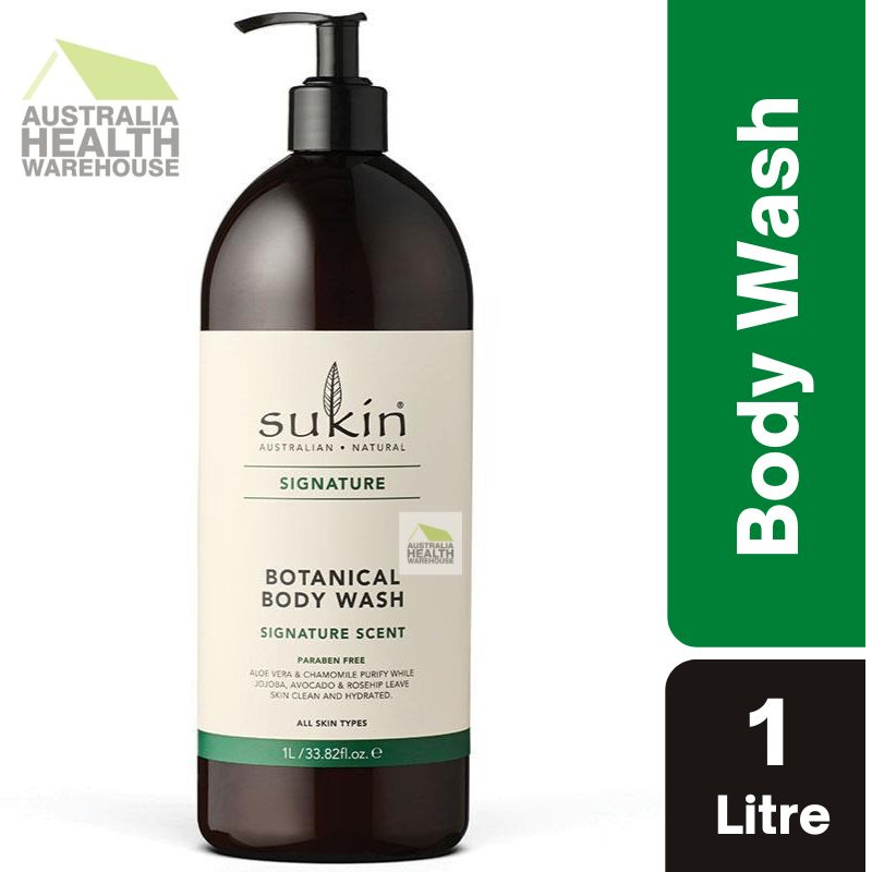 Sukin Signature Botanical Body Wash Pump 1 Litre