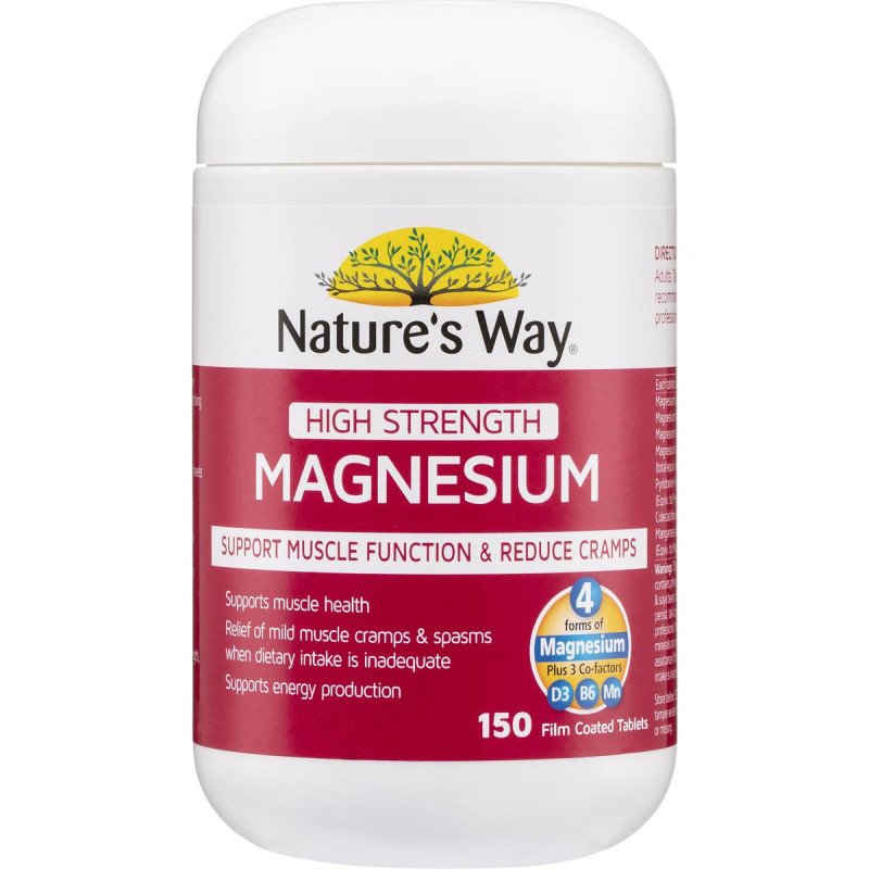 Nature's Way High Strength Magnesium 150 Tablets October 2025