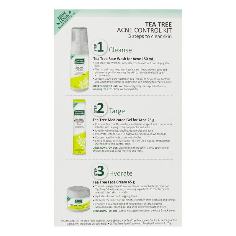 [Expiry: 05/2025] Thursday Plantation Tea Tree Acne Control Kit
