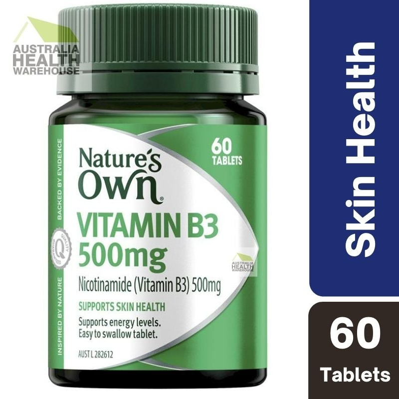[Expiry: 09/2026] Nature's Own Vitamin B3 500mg 60 Tablets