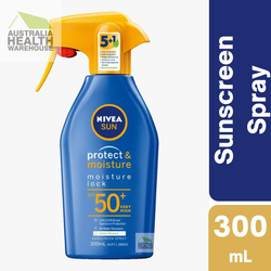 [Expiry: 12/2024] Nivea Sun SPF 50+ Protect & Moisture Sunscreen Trigger Spray 300mL
