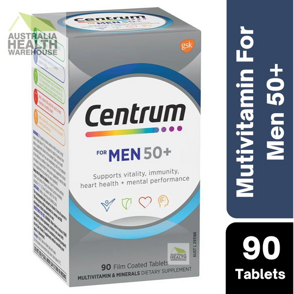 [CLEARANCE] Centrum For Men 50+ Multivitamin 90 Tablets February 2024