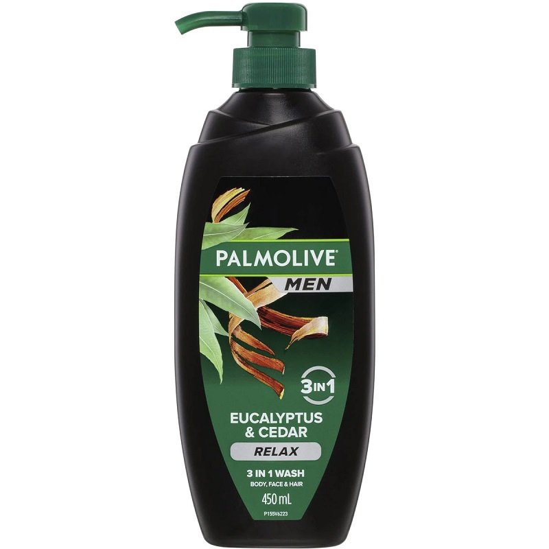 Palmolive Men 3-in-1 Wash With Eucalyptus & Cedar 450mL
