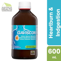 Gaviscon Heartburn & Indigestion Relief Peppermint 600mL May 2026