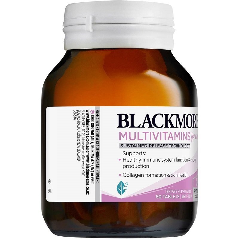 Blackmores Multivitamins for Women Sustained Release 60 Tablets March 2024