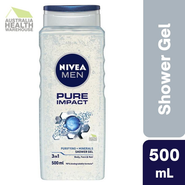 Nivea Men Pure Impact Shower Gel 500mL