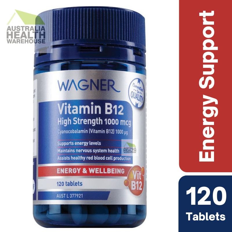 Wagner Vitamin B12 High Strength 1000mcg 120 Tablets March 2024