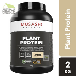 Musashi Plant Protein Vanilla 2kg August 2023