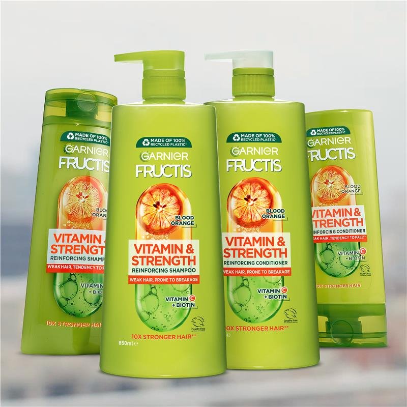 Garnier Fructis Vitamin & Strength Reinforcing Shampoo 850mL