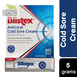 Blistex Lip Antiviral Cold Sore Cream 5g January 2026