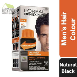 L'Oreal Men Expert One-Twist Hair Colour - Natural Black 02 Box