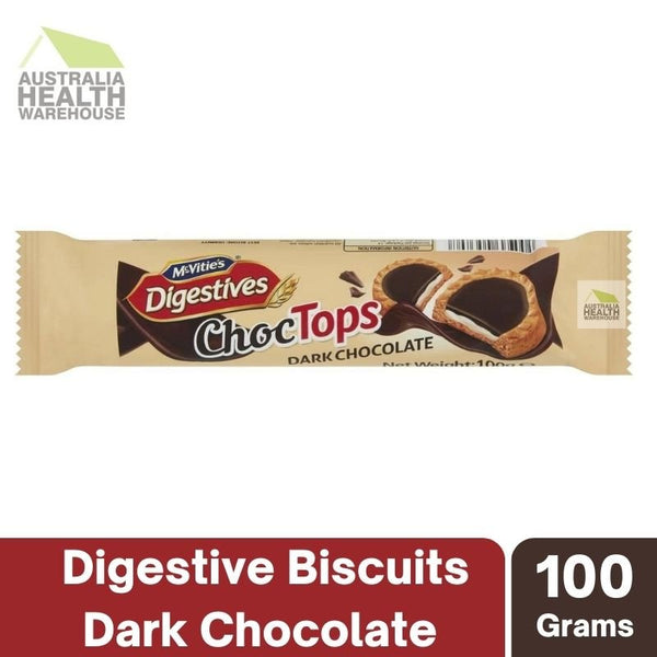 Expiry Date: 08/10/24 McVitie's Digestives ChocTops Dark Chocolate 100g