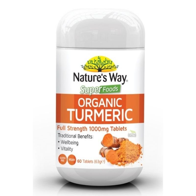 Nature's Way Superfoods Turmeric 60 Tablets August 2024