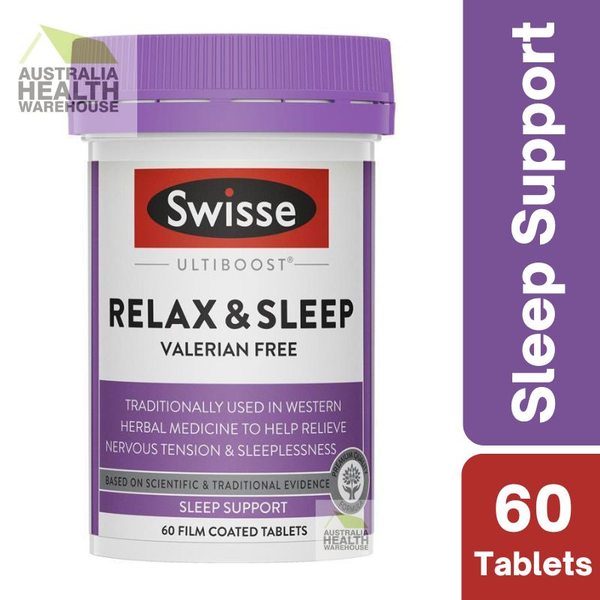Swisse Ultiboost Relax & Sleep 60 Tablets November 2024