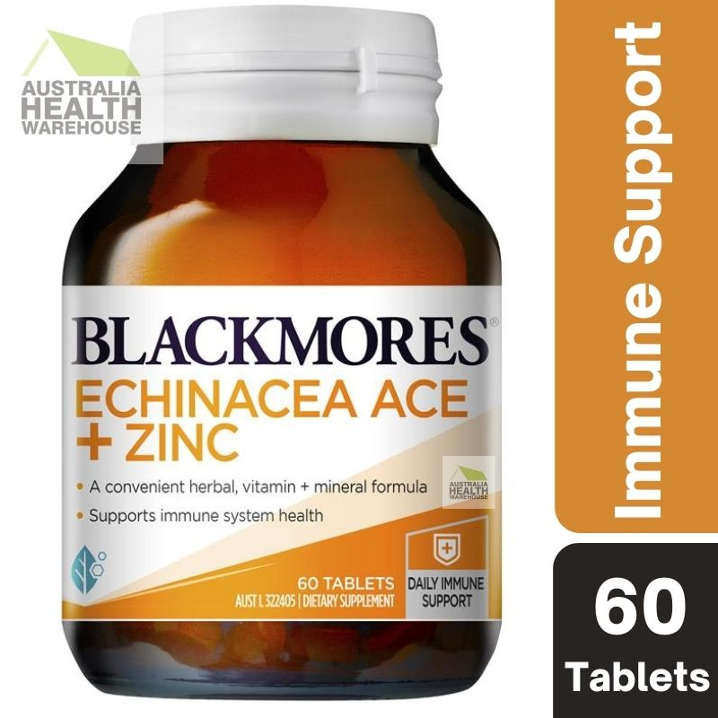 Blackmores Echinacea ACE + Zinc 60 Tablets August 2025