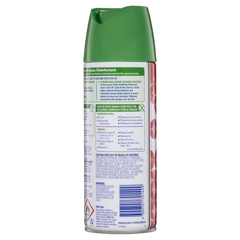 [EXP: 16/03/25] Glen 20 Disinfectant Air Freshener Spray - Berry Breeze 300g
