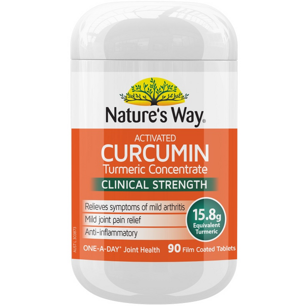 Nature's Way Curcumin Turmeric Concentrate One-A-Day 90 Tablets March 2026