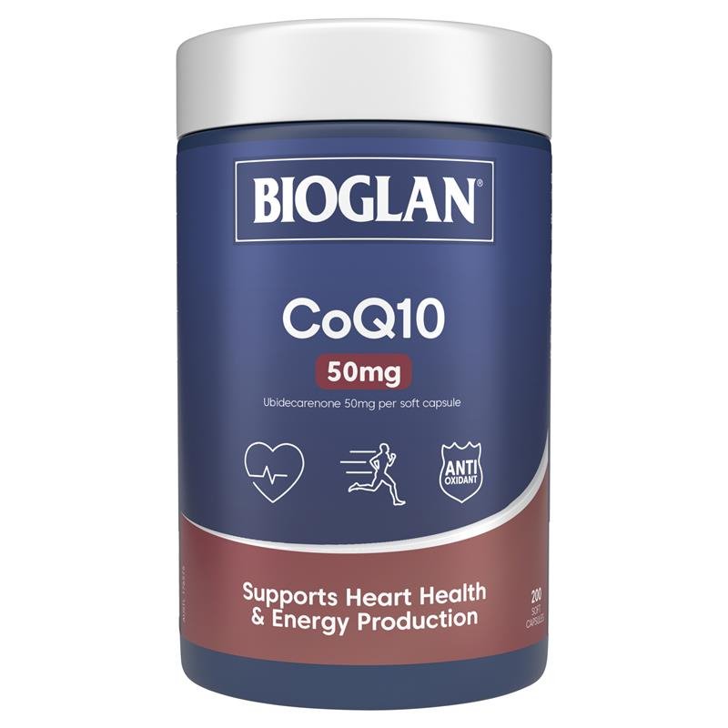 [Expiry: 01/2026] Bioglan CoQ10 50mg 200 Capsules